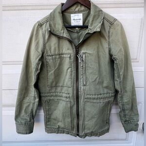Madewell Womens green jacket with pockets size medium